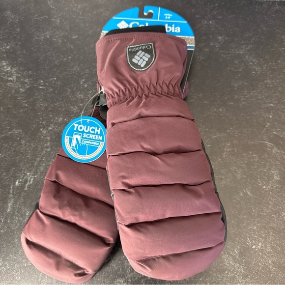 Colombia Women’s Snow Diva Insulated Mitten Maroon Size S NWT $50 - Picture 2 of 13